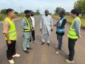 OTI REGIONAL MINISTER INSPECTS NKWANTA TO KPASSA ROAD