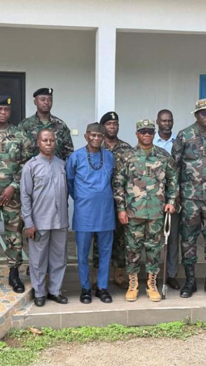 MILITARY HIGH COMMAND PAYED A CURTSY CALL ON OTI REGIONAL MINISTER